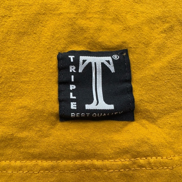 Triple T Brand Women’s Mustard Yellow Africa Print T-Shirt Med 100% Cotton 0093 - Picture 9 of 9